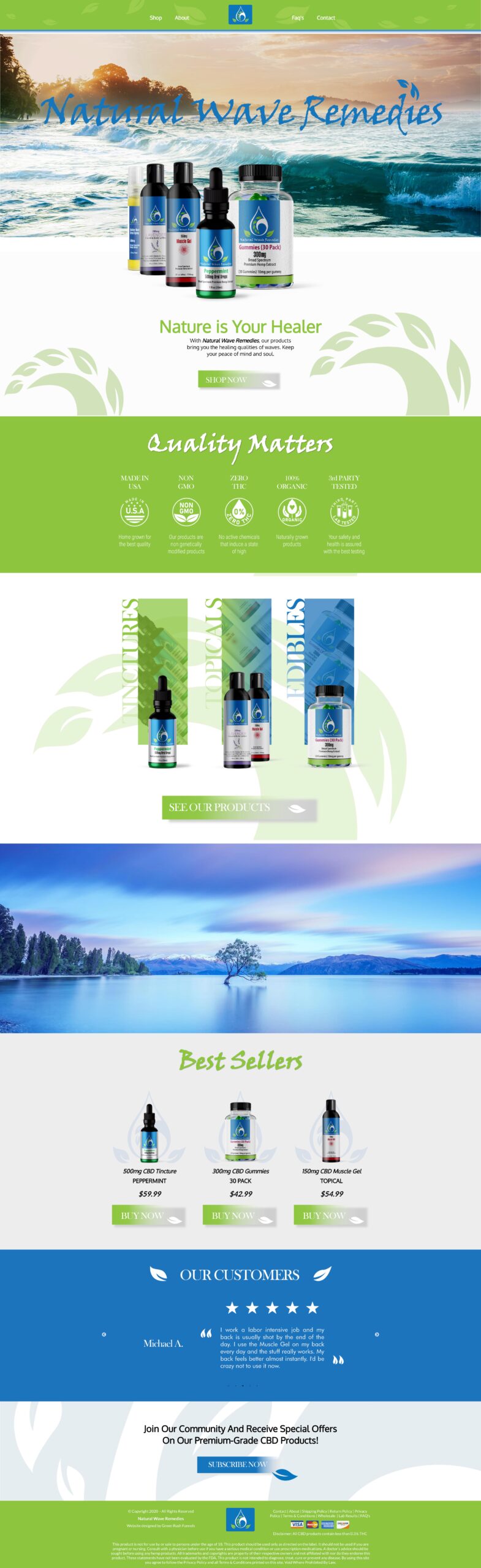 Natural Wave Remedies Home Page Full